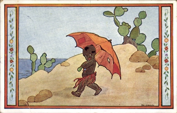 Kunstenaar Ak Cramer, Rie, Afrikaans, paraplu, cactussen