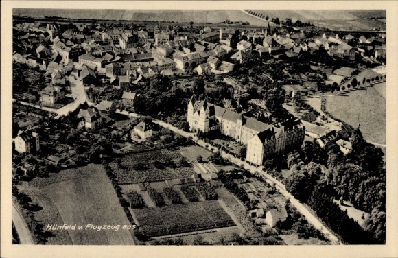 Ansichtkaart Hünfeld in Hessen, luchtfoto