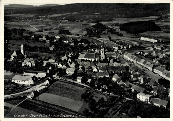 Ak Erbendorf in der Oberpfalz, Luftbild
