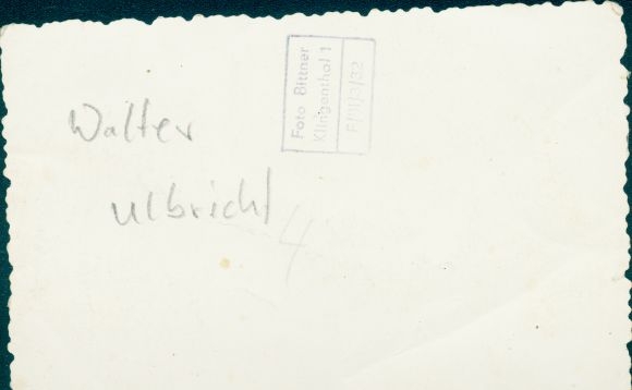Photo politician Walter Ulbricht, GDR