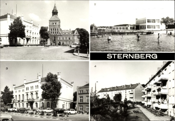 KP Sternberg w Meklemburgii, Karl Liebknecht Strasse, restauracja, łazienka, ratusz, nowe budynki