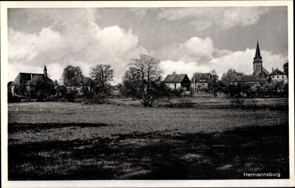 Ak Hermannsburg Südheide in der Lüneburger Heide, Teilansicht