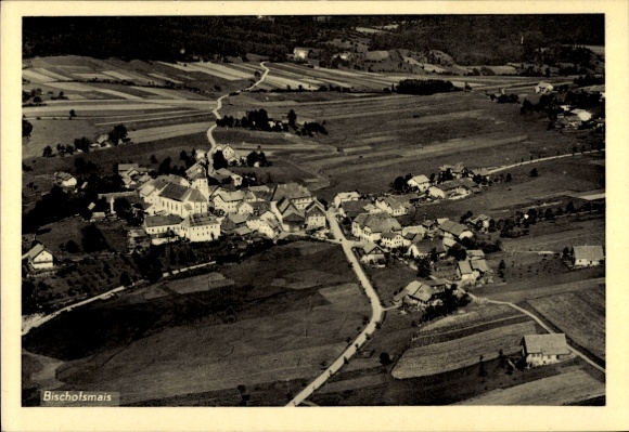 Ak Bischofsmais in Niederbayern, Fliegeraufnahme