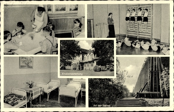 KP Bad Sassendorf w powiecie Soest, sanatorium dla dzieci, Siegfriedsheim, solanka, gimnastyka