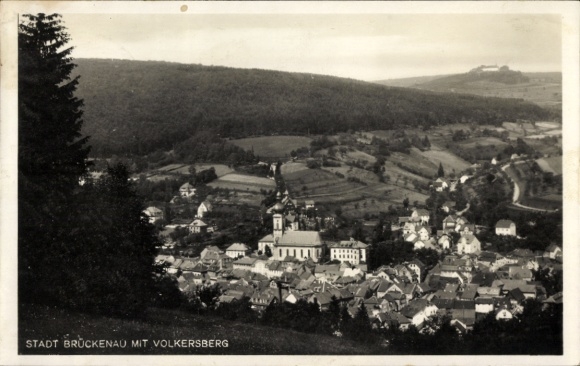 Postcard Bad Brückenau in Sinntal Lower Franconia, Volkersberg