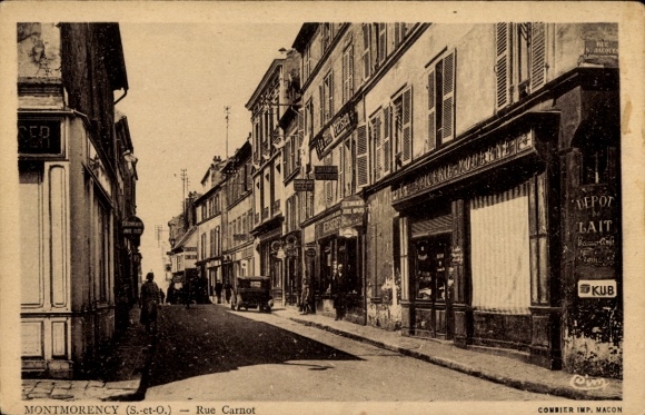 Ak Montmorency Val d’Oise, Rue Carnot