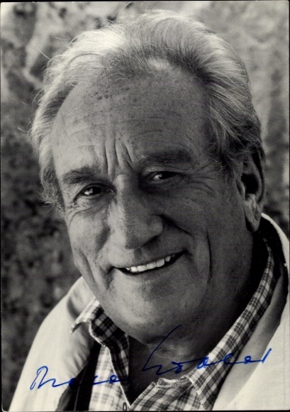 Postcard actor Dieter Eppler, portrait, autograph