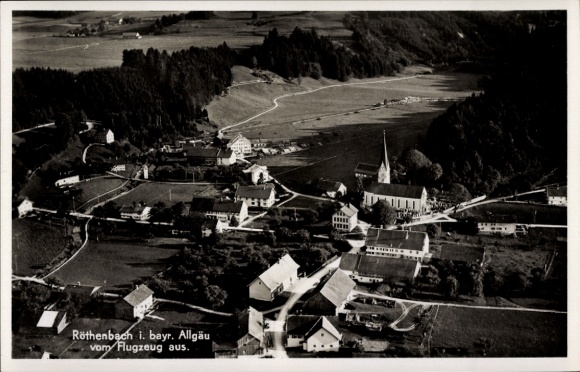 Ak Röthenbach im Allgäu, Fliegeraufnahme
