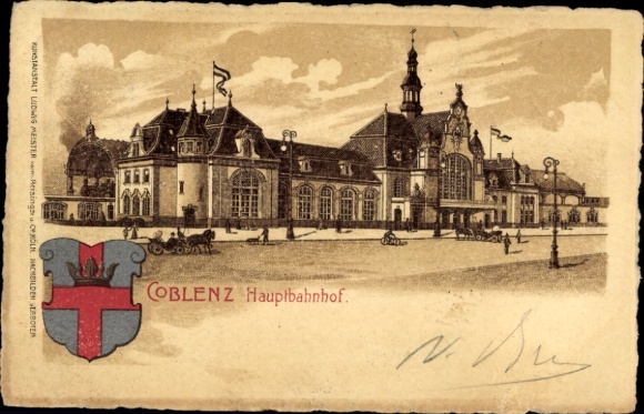 Wappen Litho Koblenz am Rhein, Hauptbahnhof