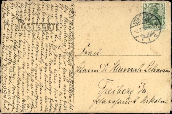 Artist Postcard Kleinmachnow in Brandenburg, Church