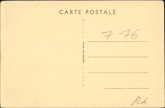 Postcard Gournay en Bray Seine Martitime, Rue Notre Dame, street area, shops