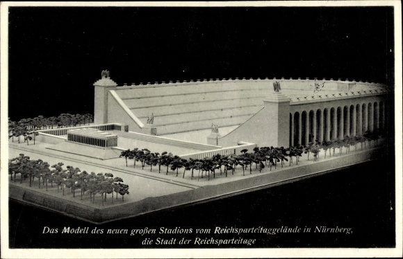 PC Nuremberg, model of the new large stadium from the Nazi Party Rally Grounds