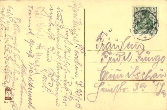 Postcard Parchim in Mecklenburg, Kurhaus
