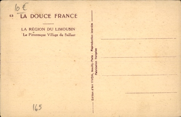 Postcard Le Saillant Correze, Dorfstraße