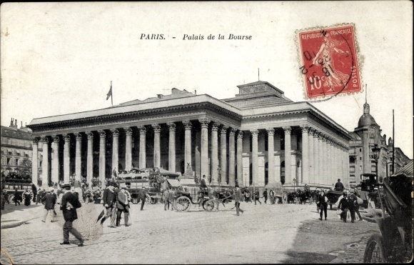 Ansichtkaart Parijs II, Palais de la Bourse