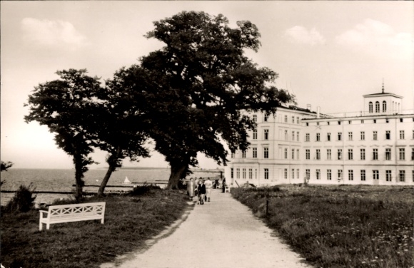 Postcard Seebad Heiligendamm Bad Doberan, Baltic Sea resort Baum, building, sea