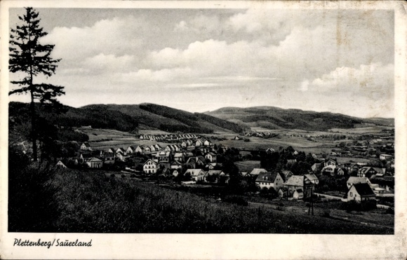 Postcard Plettenberg in Sauerland Westphalia, general view