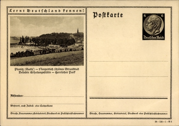 Ganzsachen Ak Niederplanitz Planitz Zwickau in Sachsen, Gesamtansicht