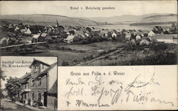 KP Polle nad Wezerą, Gasthof Zur Krone, widok na miasto