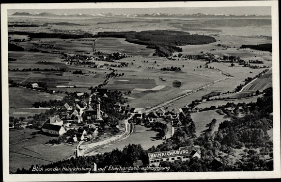 Postcard Eberhardzell in Upper Swabia Württemberg, Heinrichsburg, total view