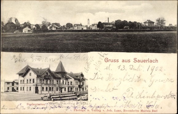 PC Sauerlach in Upper Bavaria, total view, restoration
