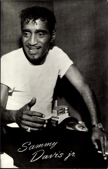 Postcard Dancer and singer Sammy Davis Jr., portrait