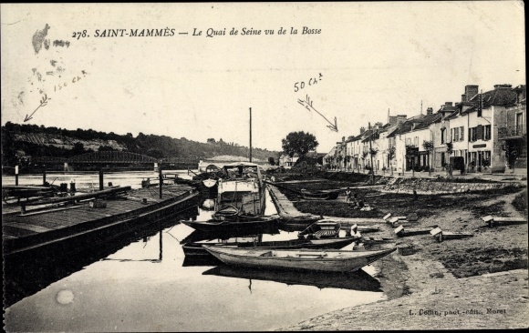 KP Saint Mammes Seine et Marne, Le Quai de Seine vu de la Bosse