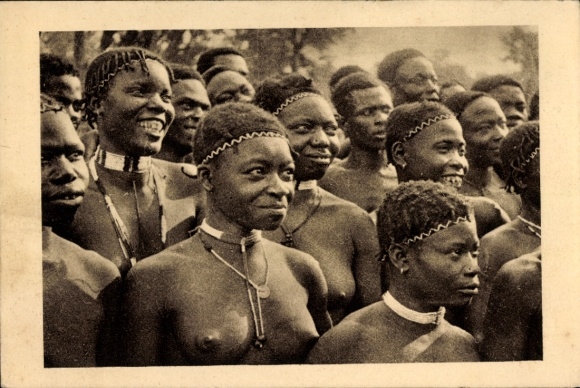 Ak Oubangui Chari Ubangi Shari Zentralafrikanische Republik, afrikanische Frauen