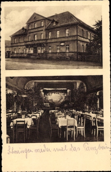 Ak Rositz Thüringen, herberg, huurder Ernst Oertel