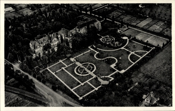 Postcard Lippstadt in Westphalia, aerial photograph, Evgl. Hospital and Sanatorium, special clinic