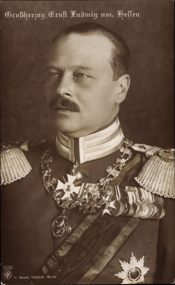 Postcard Grand Duke Ernst Ludwig of Hesse, portrait