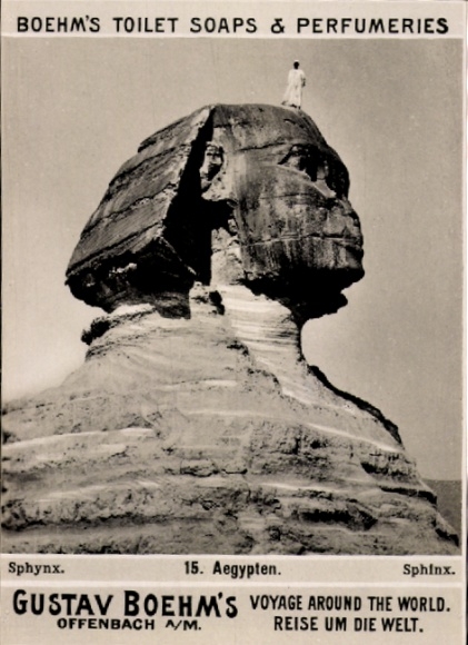 Photo Egypt, Sphynx, Advertising Boehm's Toilet Soaps