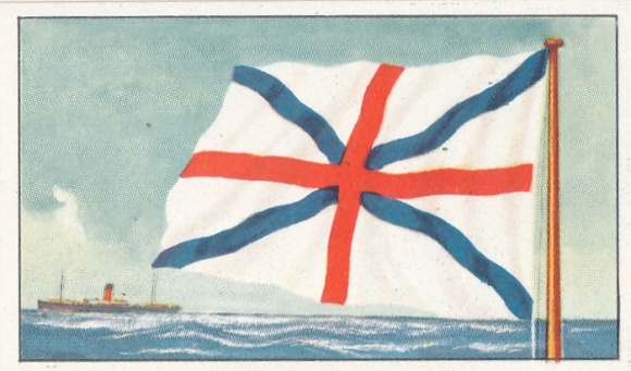 Verzamelfoto rederij vlaggen van de wereld koopvaardijvloot, foto 188 England, Commonwealth & Dominion Line