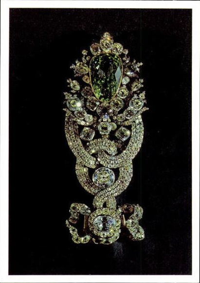 9 old PCs of antiques, Green Vaults in Dresden, in the appropriate booklet, various views