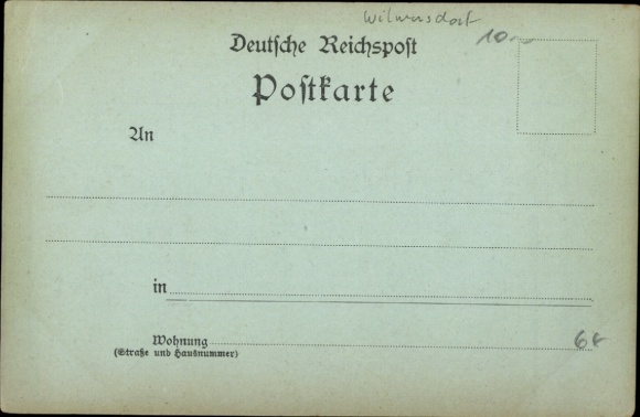 KP Berlin Wilmersdorf Grunewald, myśliwski domek, leśny krajobraz, spokojne jezioro, światło księżyca
