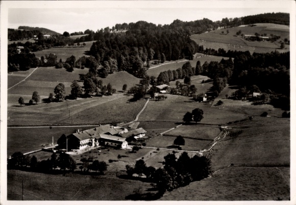 Ak Miesbach in Oberbayern, Fliegeraufnahme, Großthaler Hof