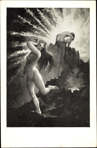Artists Postcard Salac, AL, Love and Sex, Disharmony, no. 14