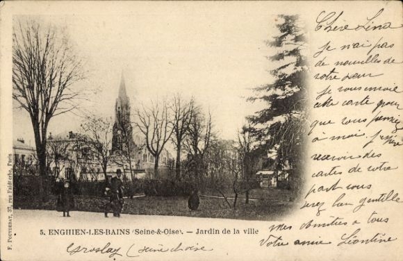 KP Enghien les Bains Val d'Oise, ogród miejski