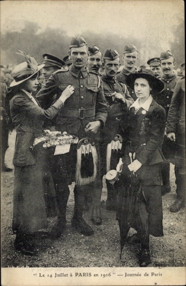 PC Paris, June 14, 1916, British soldiers