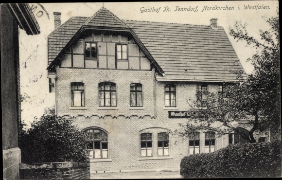 Postcard Nordkirchen in Westfalen, Gasthof Th. Tenndorf