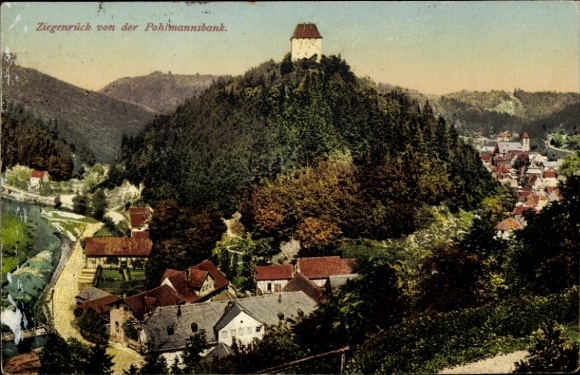 Postcard Ziegenrück Saale Orla Kreis, general view, Pohlmannsbank