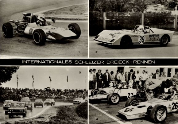 Ak Schleiz im Vogtland Thüringen, 41. Internationales Dreieck Rennen, Wolfgang Küther, Ulli Melkus
