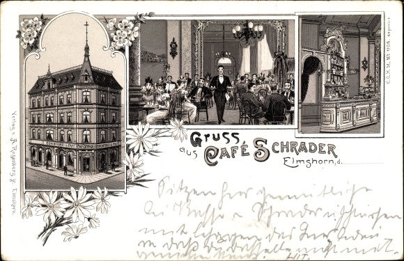 lito Elmshorn w Holsztynie, Café Schrader, widok wnętrza