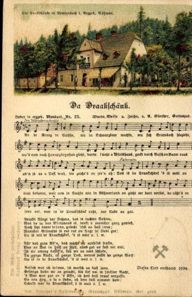 30 individual song cards, Anton Günther