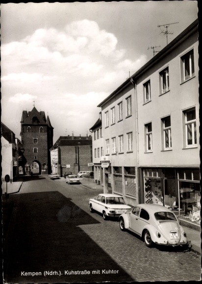 Postcard Kempen am Niederrhein, Kuhstraße with Kuhtor