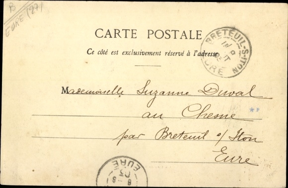 Postcard Broglie Eure, Le Chateau