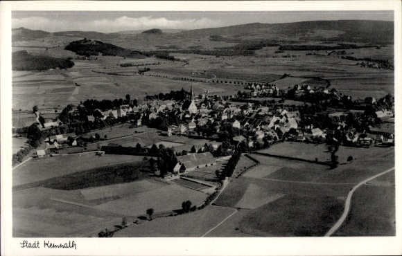 Postcard Kemnath in the Upper Palatinate, aerial photograph