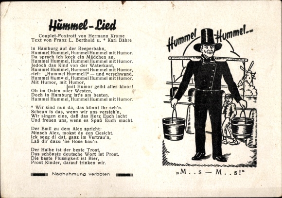 Song KP Hamburg, typy miast, Hummel Hummel z humorem, W Hamburgu na Reeperbahn