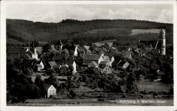 Postcard Kohlberg in the Upper Palatinate, general view