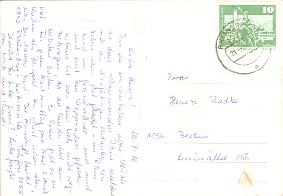 Postcard Rheinsberg in der Mark, Bridge